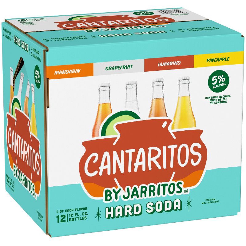 slide 2 of 12, Cantaritos Hard Soda Variety Pack - 12pk/12 fl oz Bottles, 12 ct; 12 fl oz