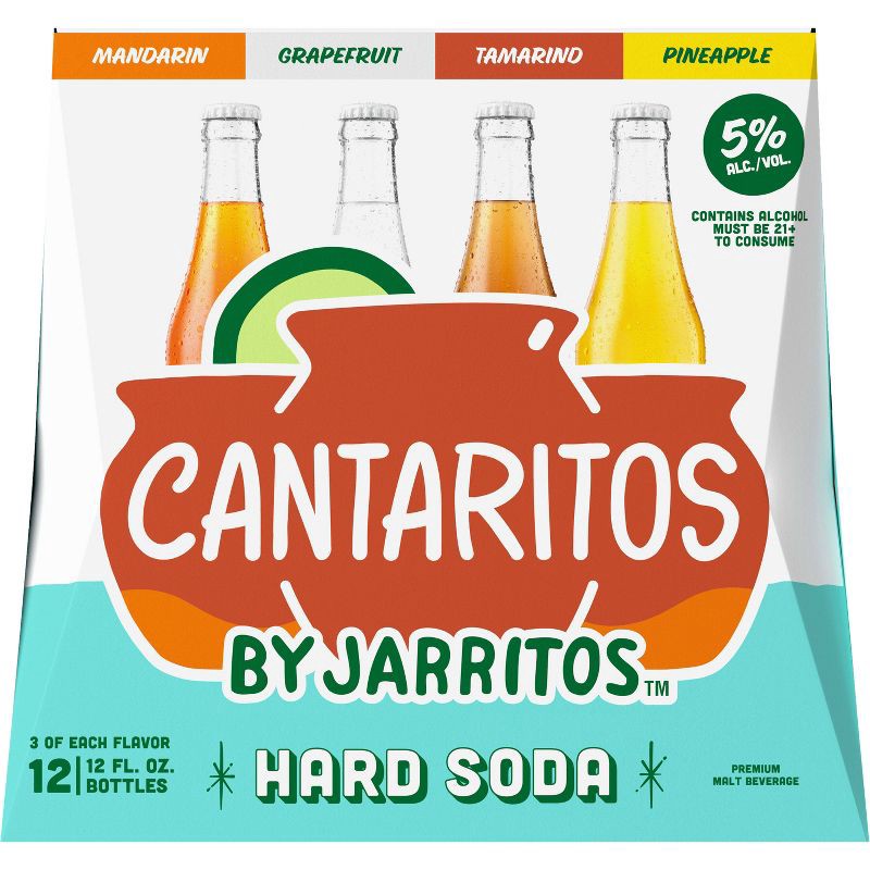 slide 5 of 12, Cantaritos Hard Soda Variety Pack - 12pk/12 fl oz Bottles, 12 ct; 12 fl oz