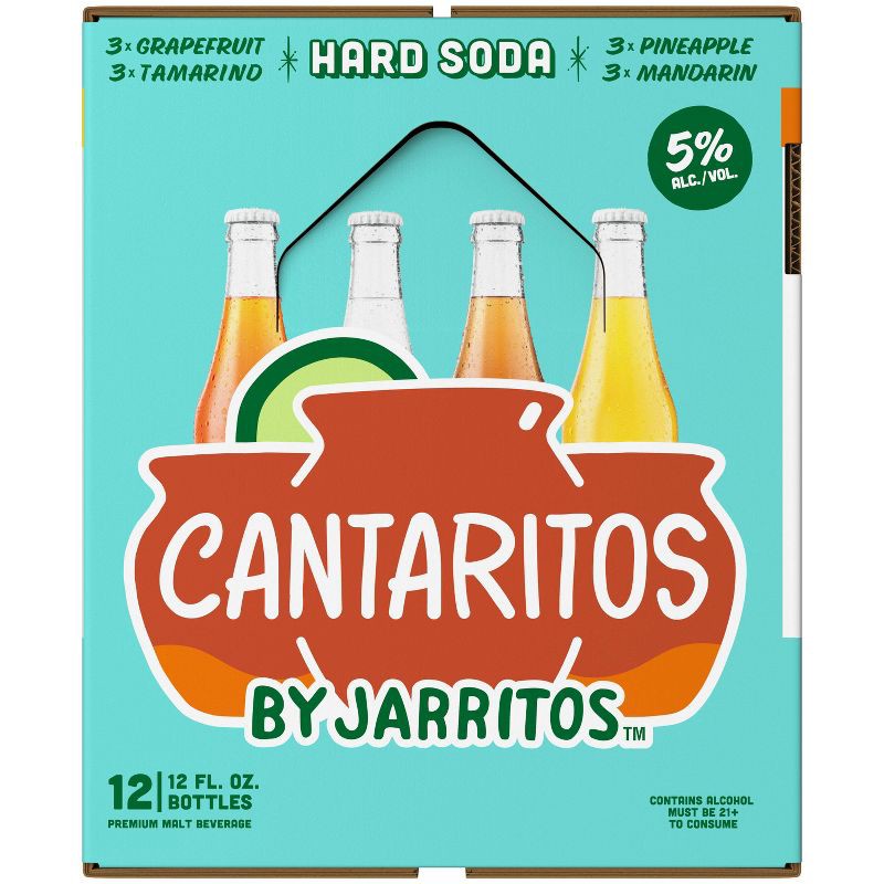 slide 7 of 12, Cantaritos Hard Soda Variety Pack - 12pk/12 fl oz Bottles, 12 ct; 12 fl oz