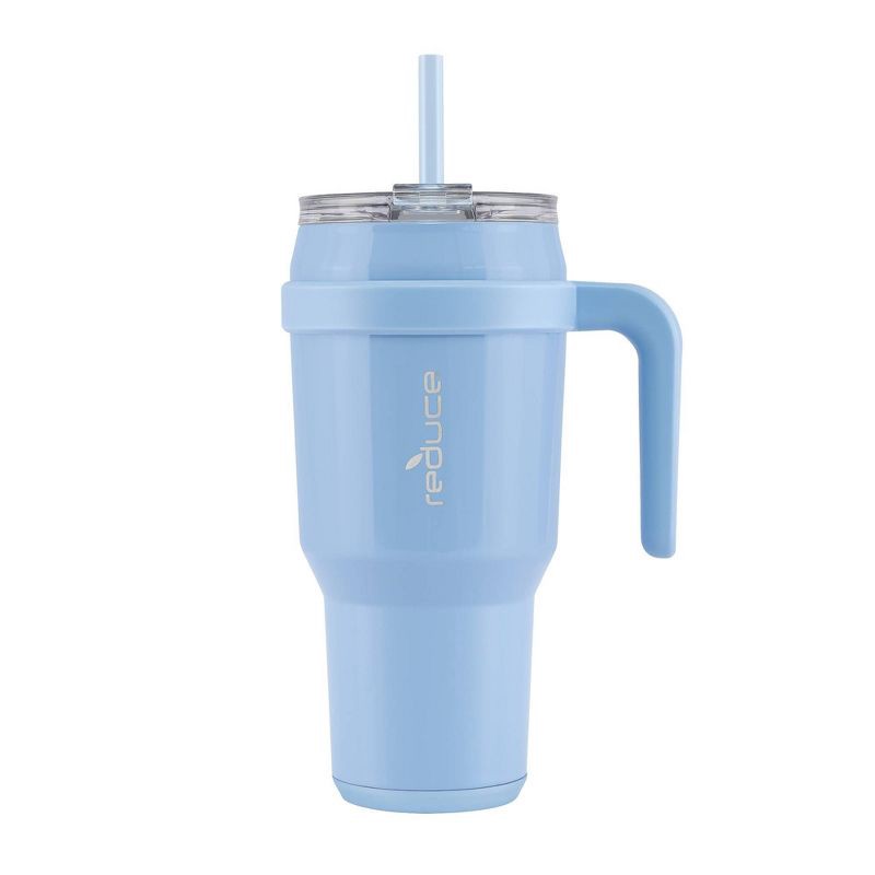 slide 1 of 12, Reduce 40oz Cold1 Vacuum Insulated Stainless Steel Straw Tumbler Mug Glacier: BPA-Free, Dishwasher-Safe, Portable Drinkware, 40 oz