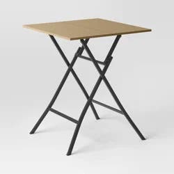 Esker Recycled Resin Square Folding Outdoor Patio Folding Table Brown - Threshold™