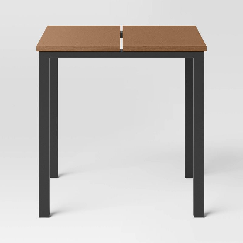 slide 2 of 4, Esker Recycled Resin Square Patio Accent Table Brown - Threshold™, 1 ct