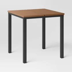 Esker Recycled Resin Square Patio Accent Table Brown - Threshold™