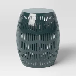 Steel Round Metal Cutout Patio Accent Table Fern Shower - Room Essentials™
