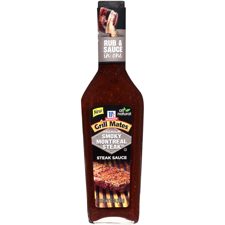 slide 1 of 1, McCormick Steak Sauce, Premium, Smoky Montreal Steak, 10 oz