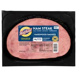 Hatfield Boneless Hardwood Smoked Ham Steak 8 oz