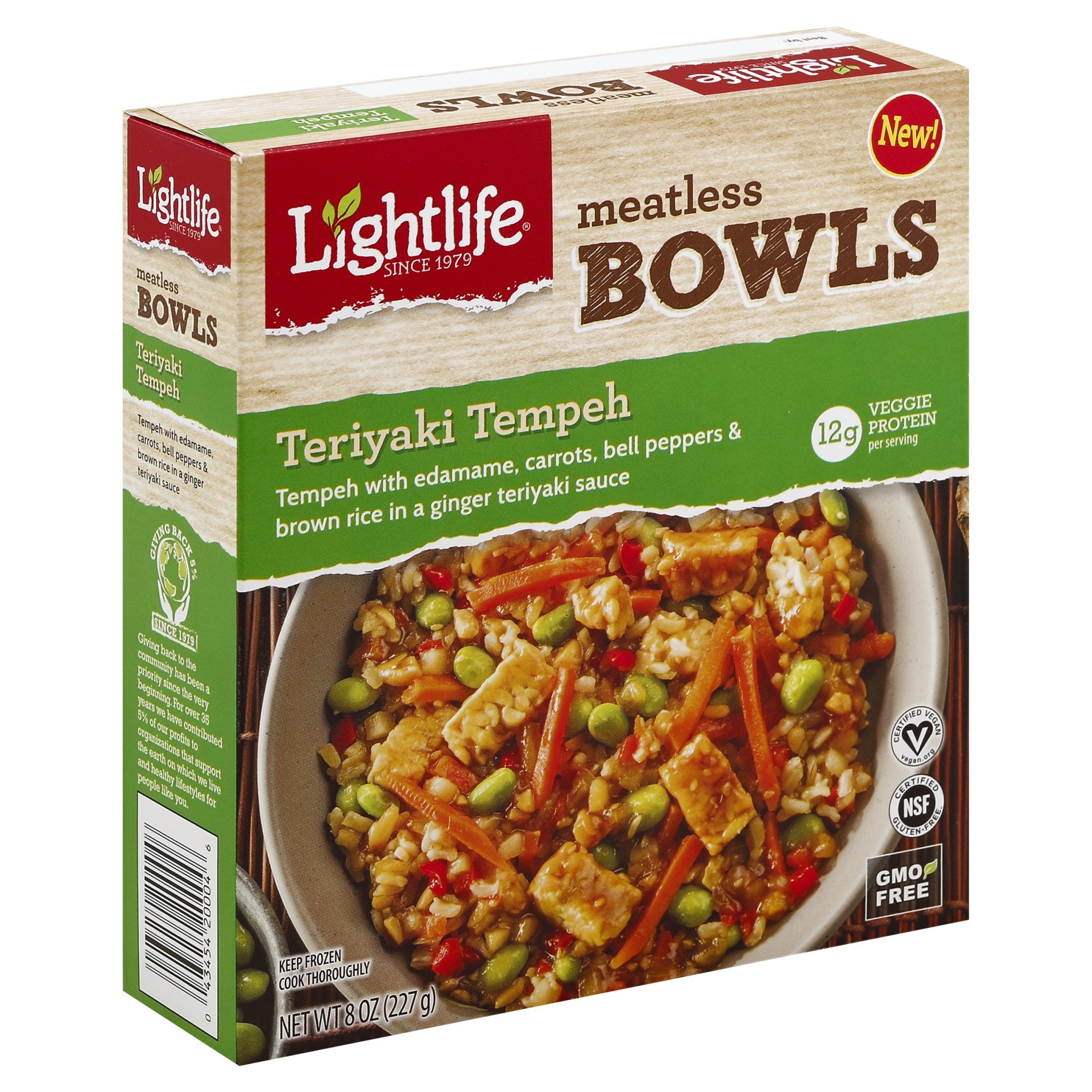 slide 1 of 4, Lightlife Teriyaki Tempeh 8 oz, 8 oz