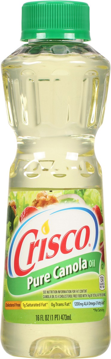 slide 9 of 13, Crisco Pure Canola Oil, 16 oz