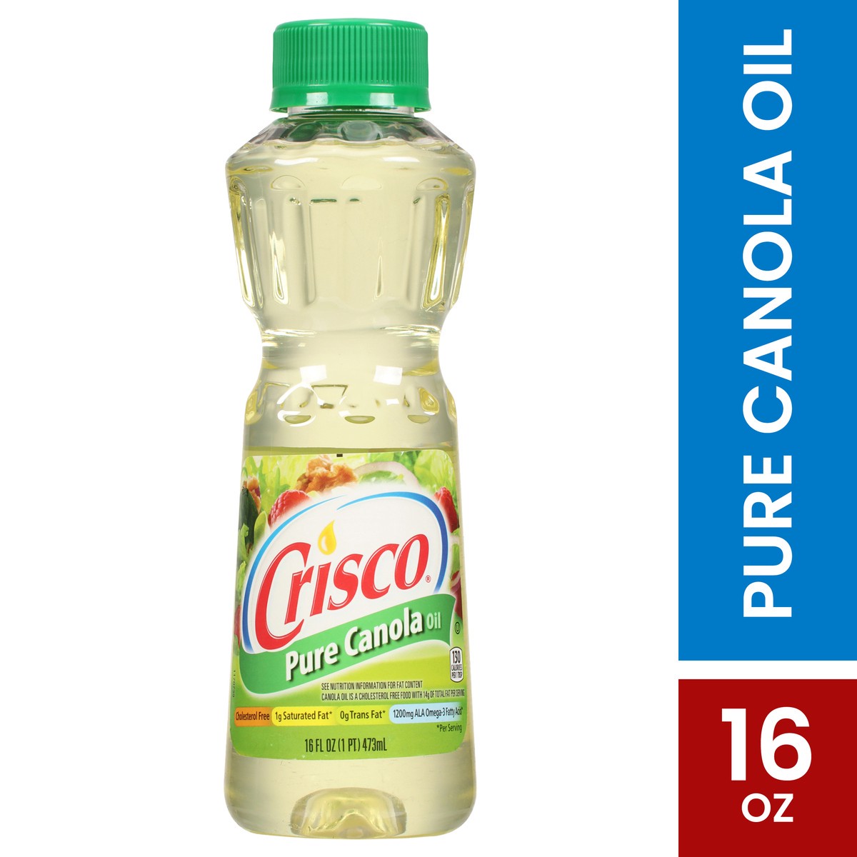 slide 11 of 13, Crisco Pure Canola Oil, 16 oz