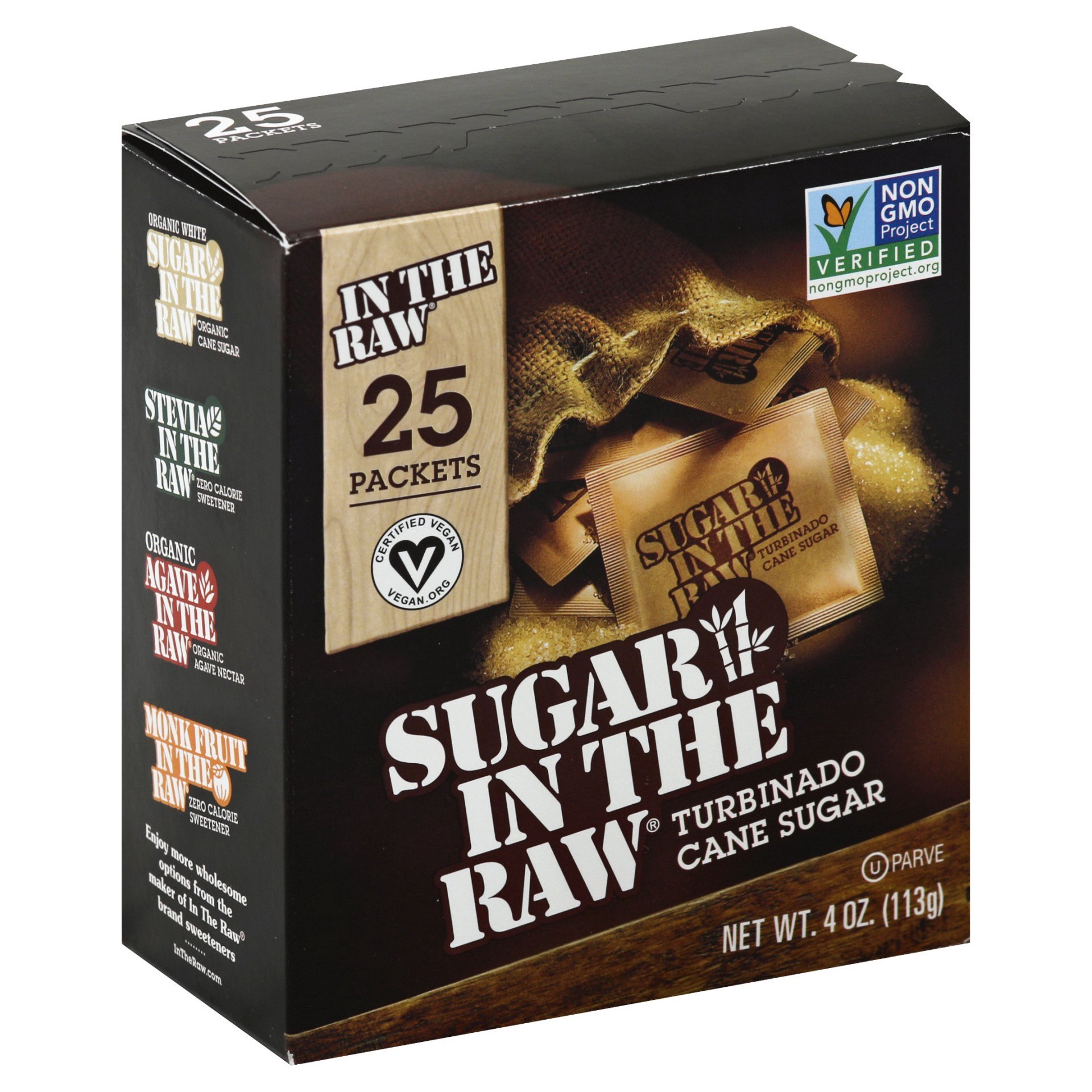 slide 1 of 8, Sugar in the Raw Turbinado Cane Sugar, Packets, 25 ct