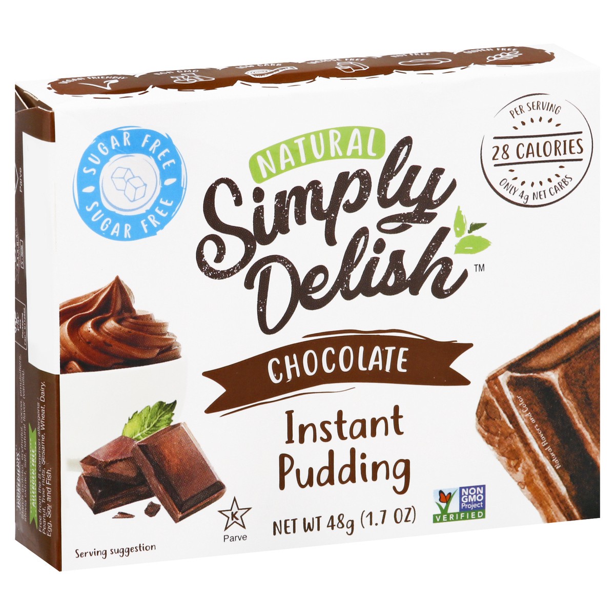 slide 9 of 9, Simply Delish Natural Chocolate Instant Pudding 48 gr, 48 g