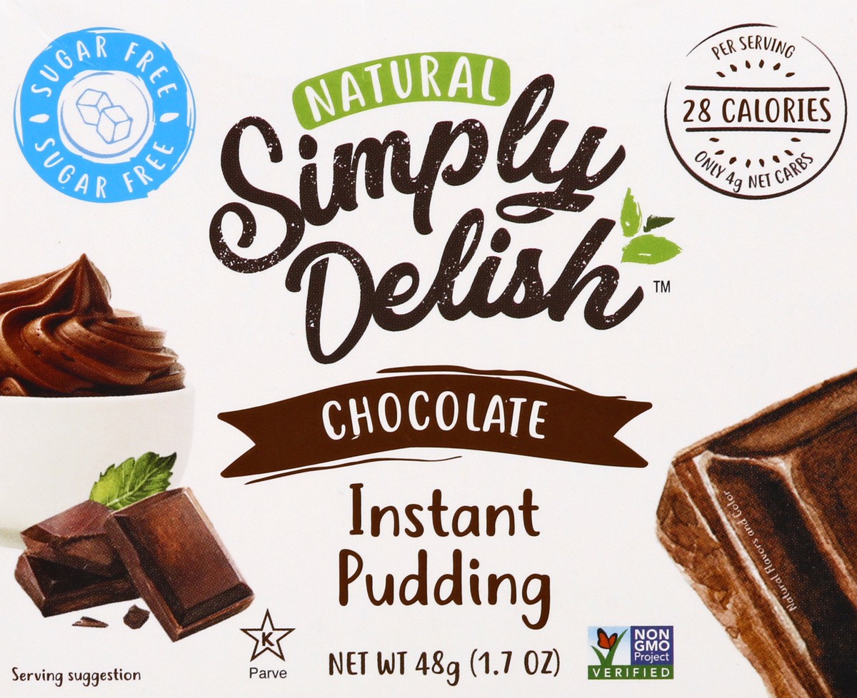 slide 4 of 9, Simply Delish Natural Chocolate Instant Pudding 48 gr, 48 g