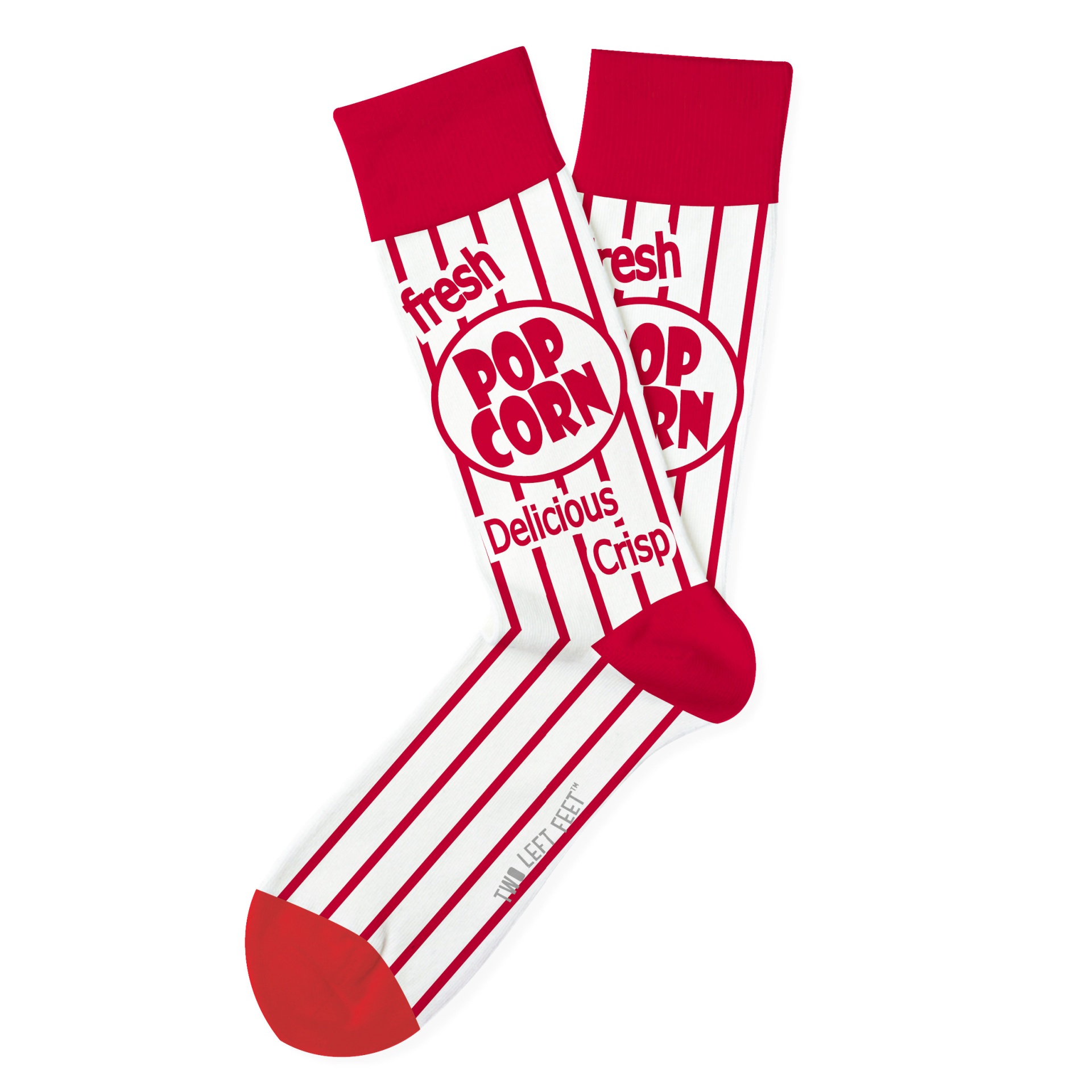 slide 1 of 1, Two Left Feet Movie Night Small Feet Socks, 1 pair