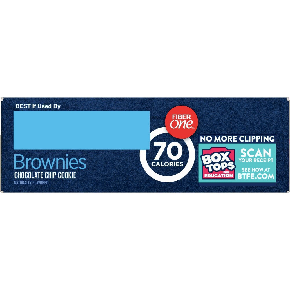 slide 21 of 89, Fiber One 70 Calorie Brownies, Chocolate Chip Cookie, Snack Bars, 6 ct, 6 ct