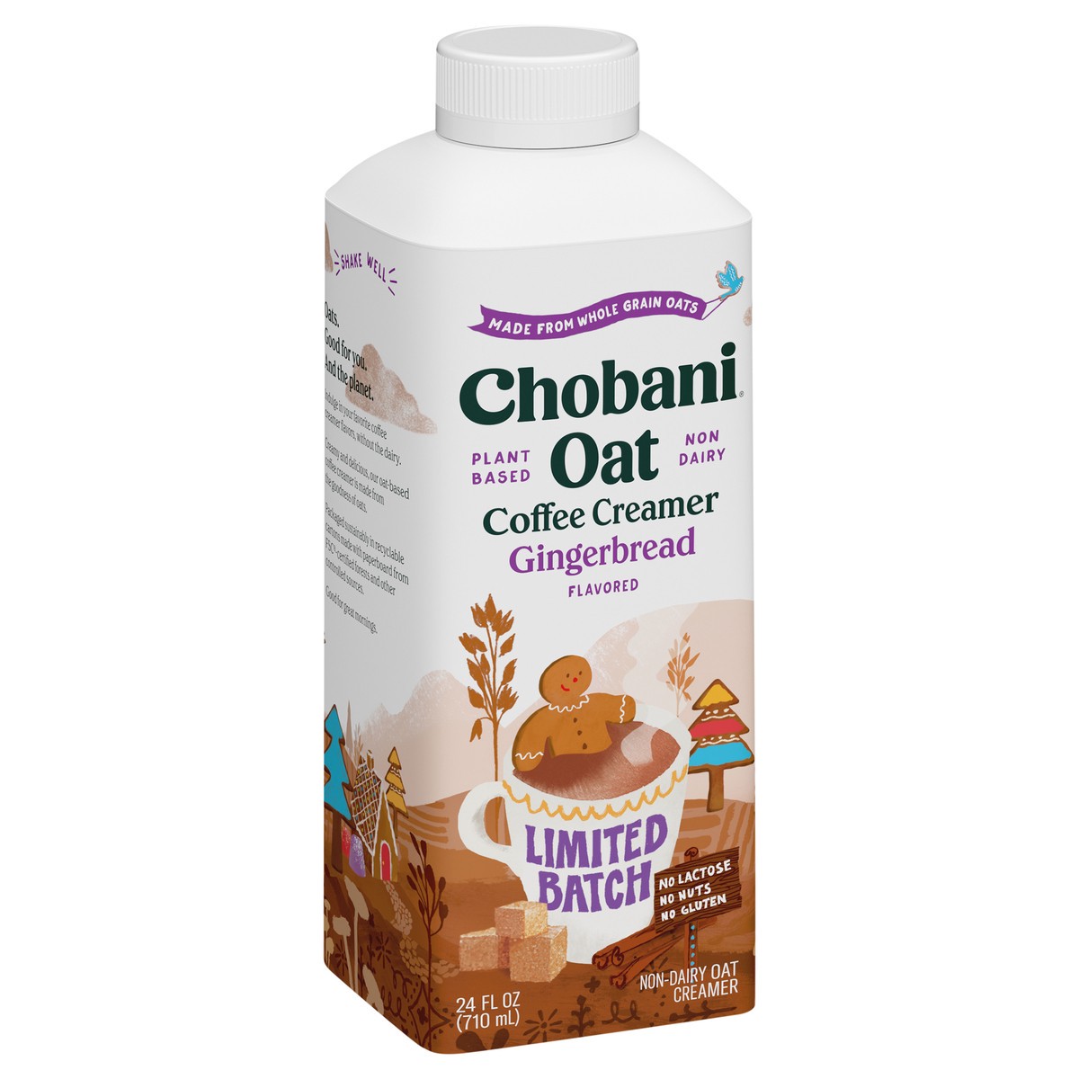 slide 8 of 9, Chobani Gingerbread Oat Coffee Creamer - 24 fl oz, 24 fl oz