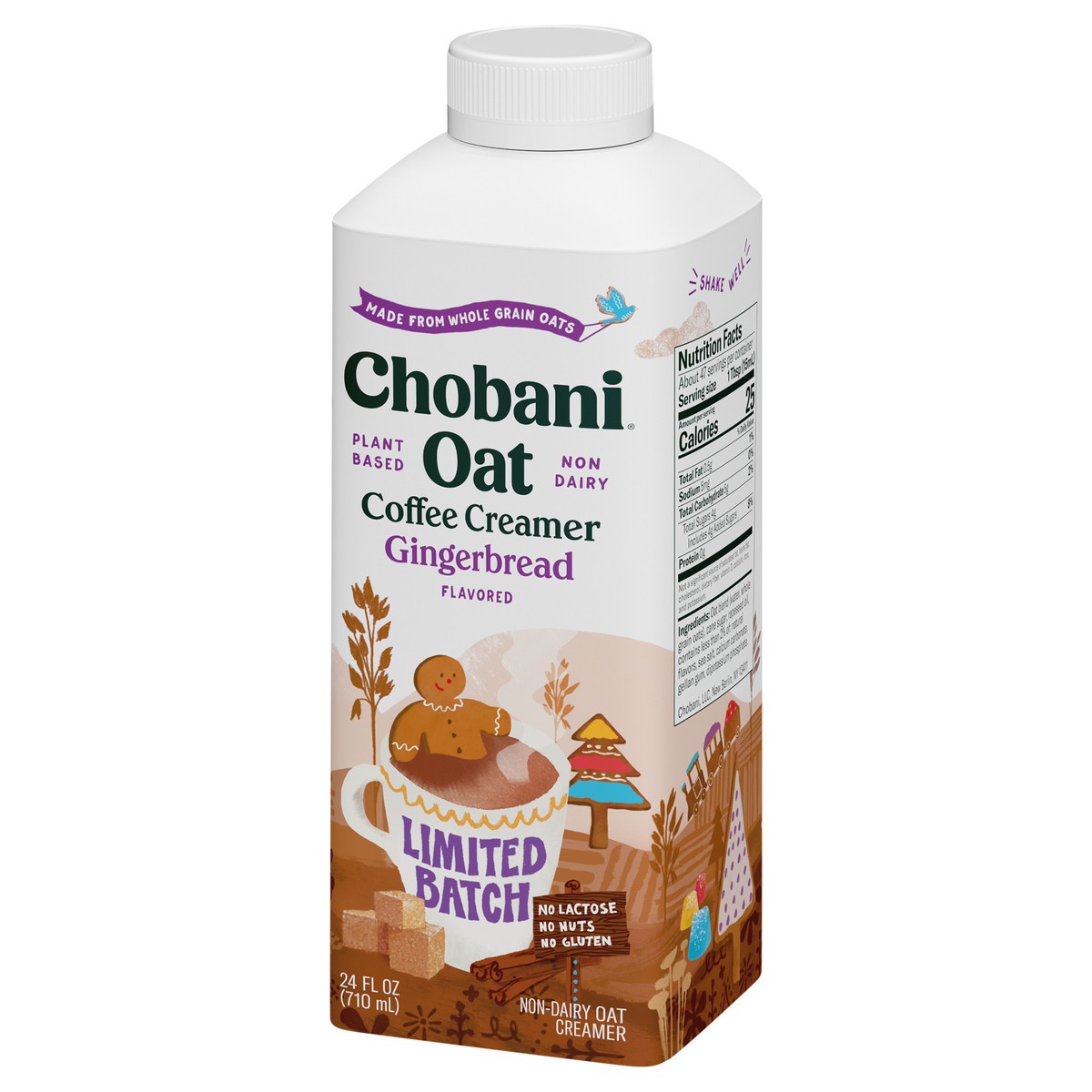 slide 9 of 9, Chobani Gingerbread Oat Coffee Creamer - 24 fl oz, 24 fl oz