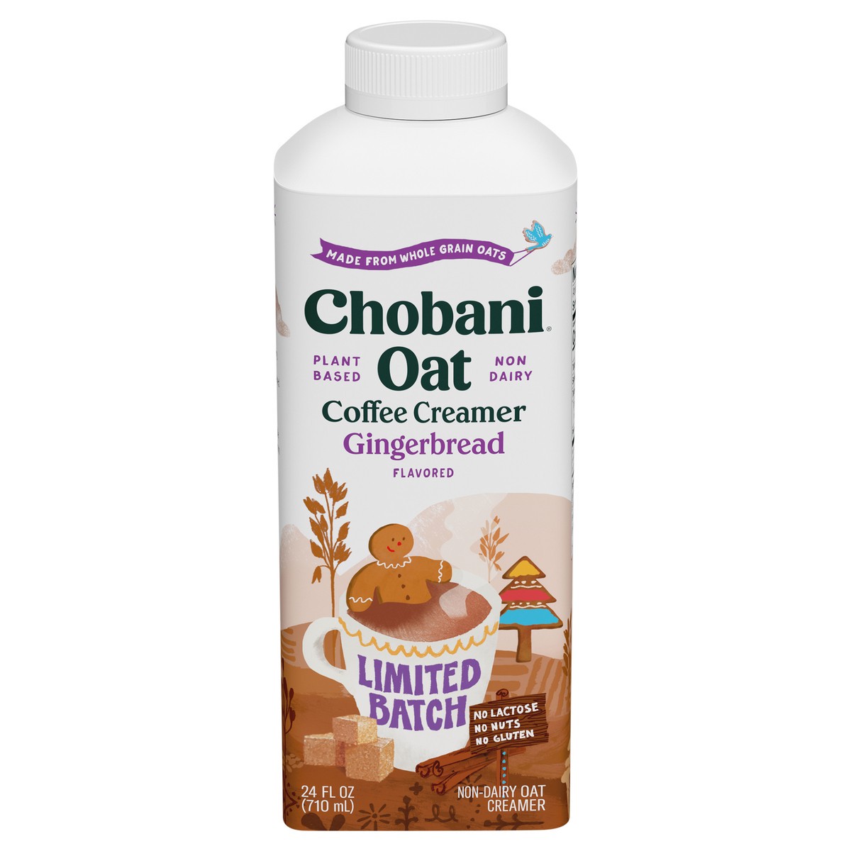 slide 1 of 9, Chobani Gingerbread Oat Coffee Creamer - 24 fl oz, 24 fl oz