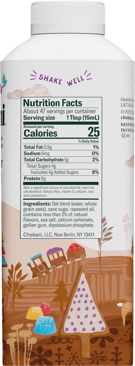 slide 7 of 9, Chobani Gingerbread Oat Coffee Creamer - 24 fl oz, 24 fl oz