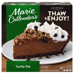 Marie Callender's Turtle Pie, Thaw & Enjoy Frozen Dessert, 24.5 oz.