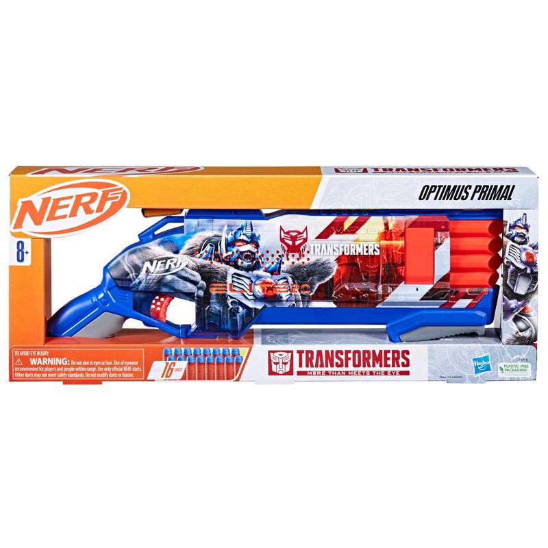 slide 3 of 4, NERF Transformers Optimus Primal Dart Blaster, 1 ct