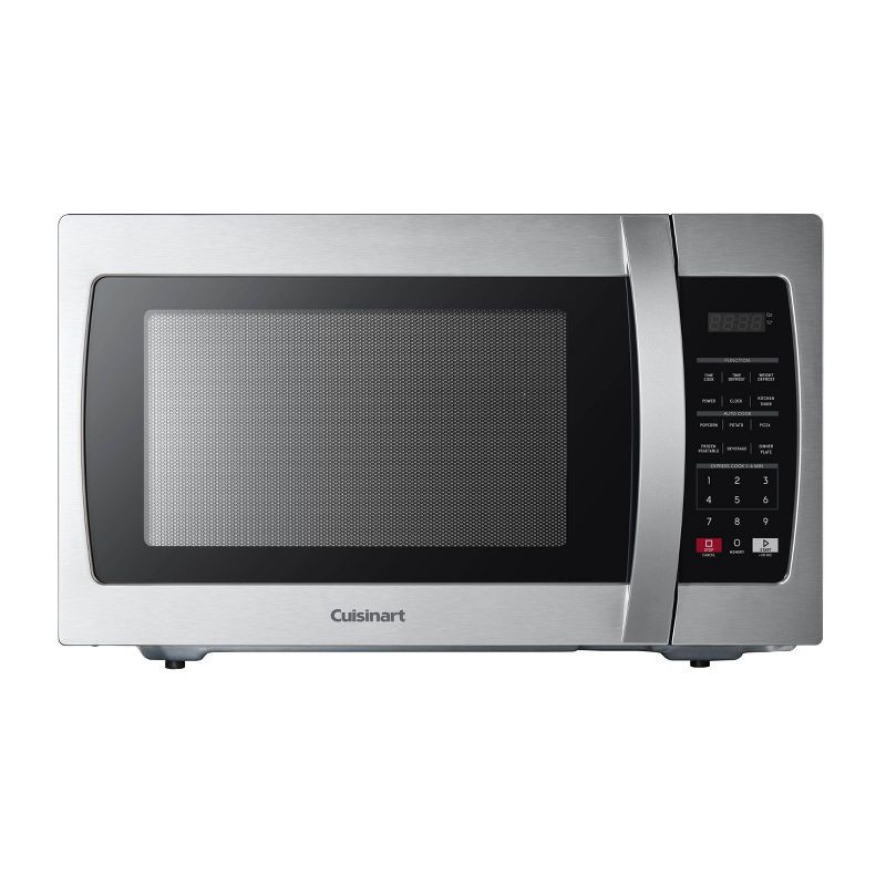 slide 3 of 4, Cuisinart 1.3 cu ft Microwave Oven: Countertop, 1000W, 11 Power Levels, Child Lock, Digital Display, Black, 1 ct