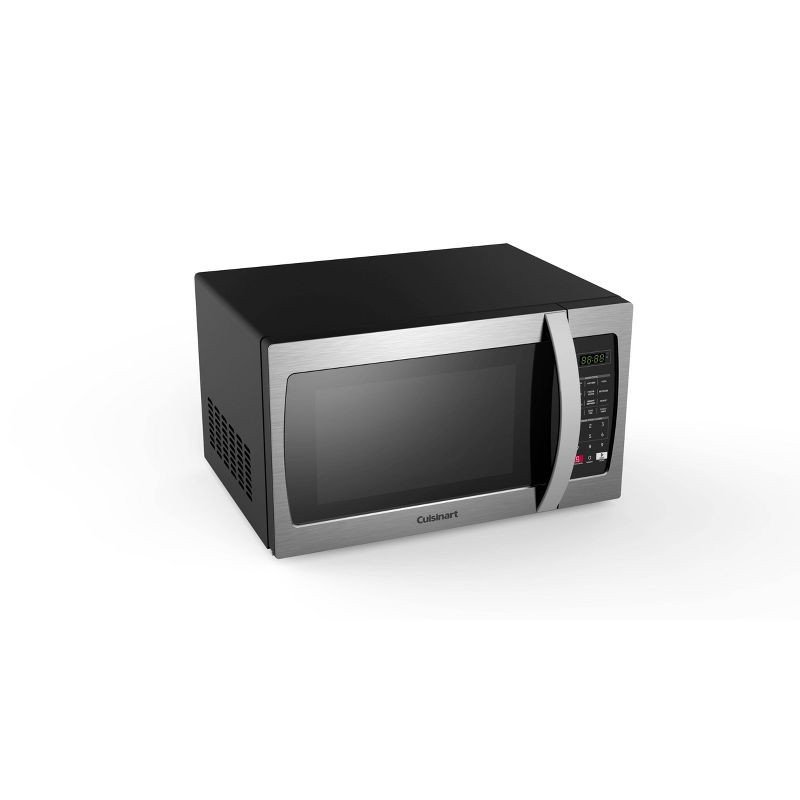 slide 4 of 4, Cuisinart 1.3 cu ft Microwave Oven: Countertop, 1000W, 11 Power Levels, Child Lock, Digital Display, Black, 1 ct