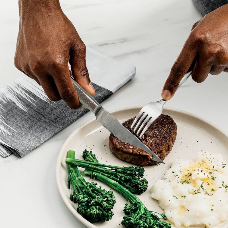 slide 9 of 11, Ninja NeverDull Essential 13pc Stainless Steel Knife System, Built in Sharpener, Shears, and Chef, Bread, Santoku, Utility, Paring, and Steak Knives, 13 ct