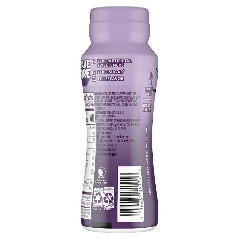 slide 4 of 7, Light + Fit Zero Sugar Vanilla Yogurt Drink - 7 fl oz, 7 fl oz