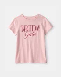 Carters Girls 'Birthday Girlie' Graphic Tee - Pink Pink S