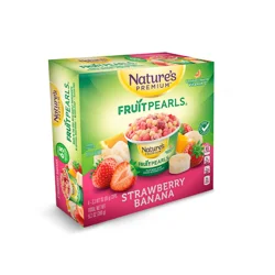 Nature's Premium Fruit Pearls 4pk Strawberry Banana 2.3 Oz
