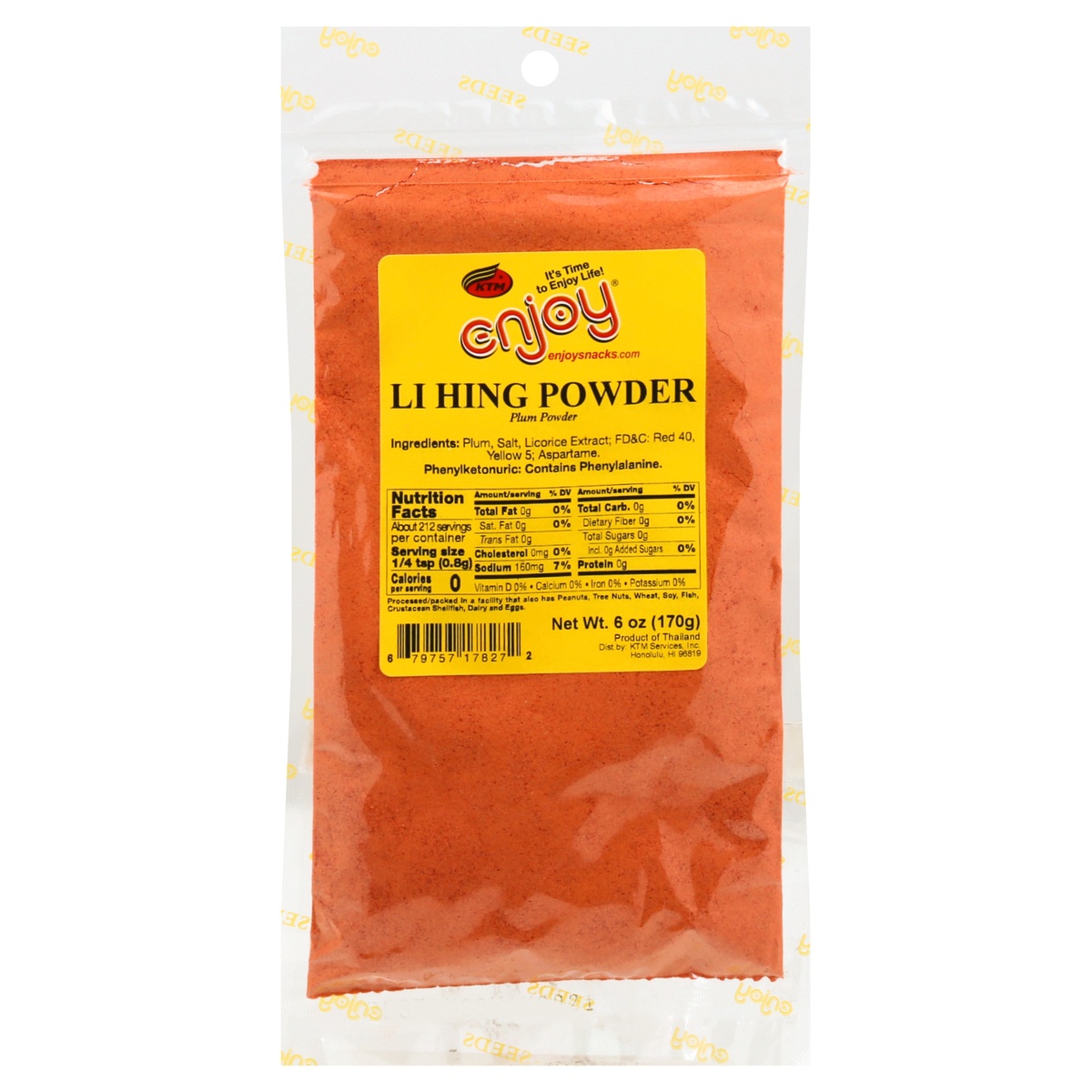 slide 1 of 1, Enjoy Li Hing Powder 6 oz, 6 oz