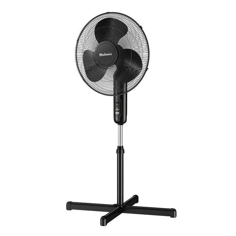 3-Speed 48-Watt 16-In. Oscillating Stand Fan with Remote (Black), 1 - King  Soopers