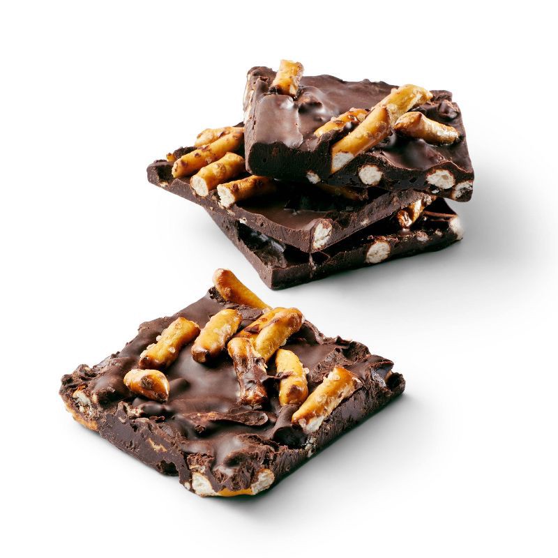 slide 3 of 3, Dark Chocolate Pretzel Bark Crisps Candy - 5oz - Favorite Day™, 5 oz