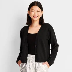 Women's Cardigan - A New Day Black L