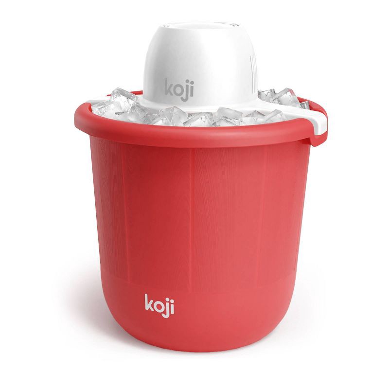 slide 1 of 1, Koji Bucket Ice Cream Maker - Red, 1 ct