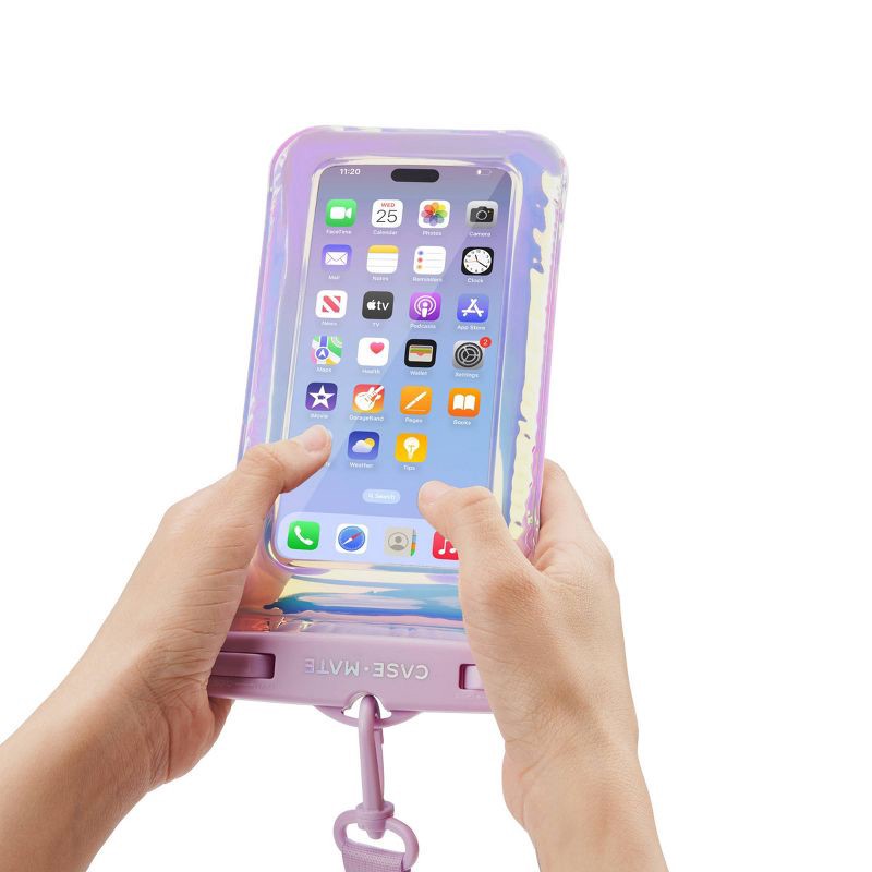 slide 4 of 6, Case-Mate Waterproof Pouch - Soap Bubble: Compatible with iPhone, Lightweight Design, 1 ct