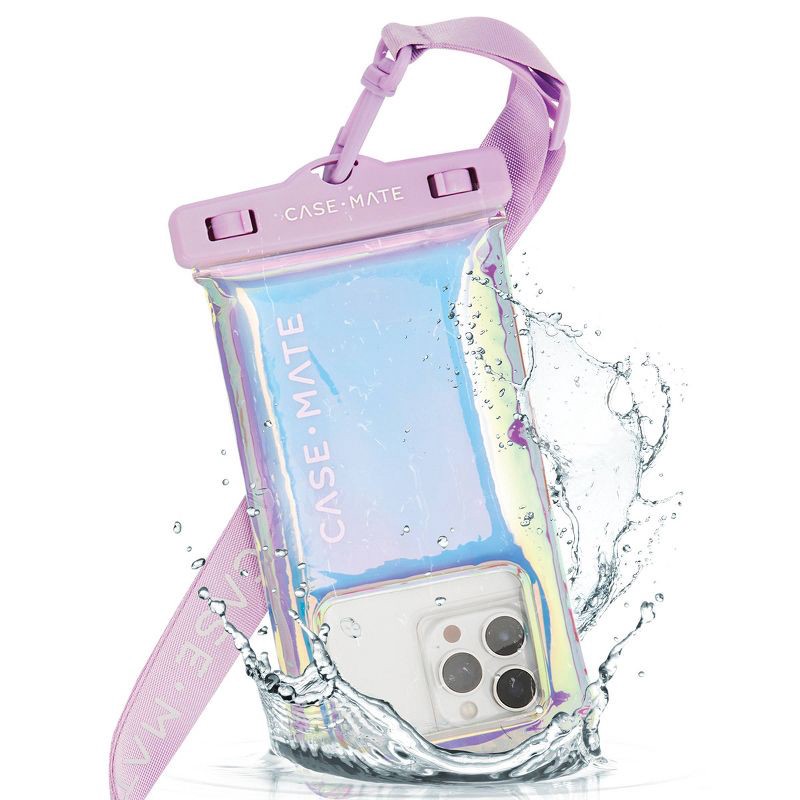 slide 5 of 6, Case-Mate Waterproof Pouch - Soap Bubble: Compatible with iPhone, Lightweight Design, 1 ct