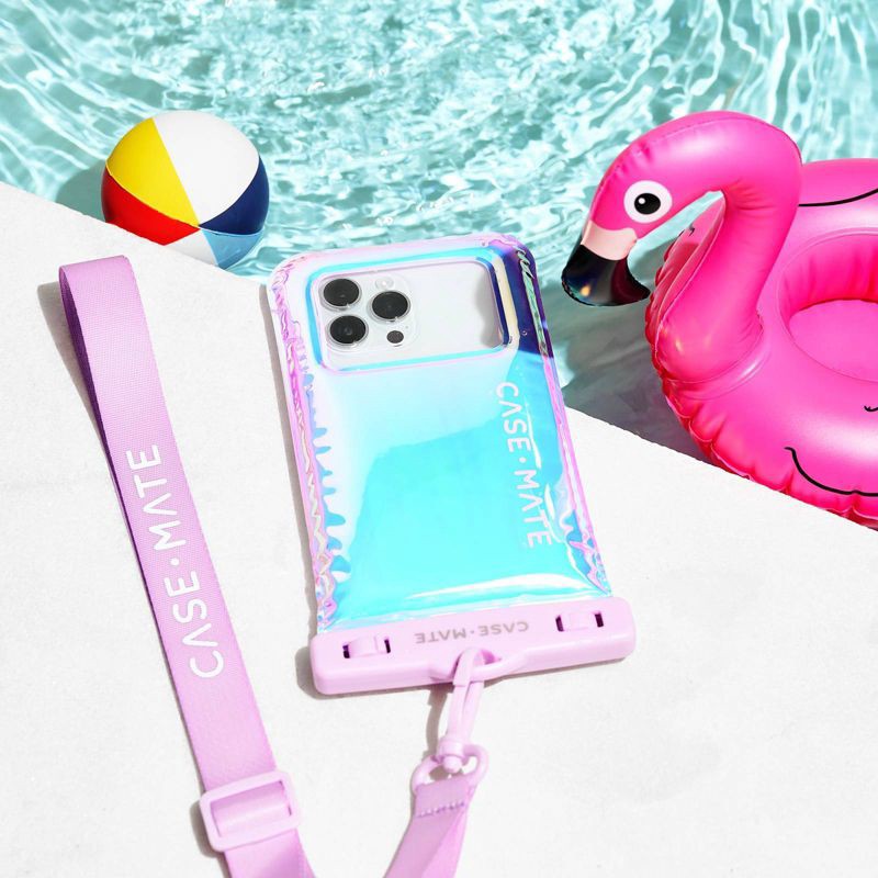slide 6 of 6, Case-Mate Waterproof Pouch - Soap Bubble: Compatible with iPhone, Lightweight Design, 1 ct