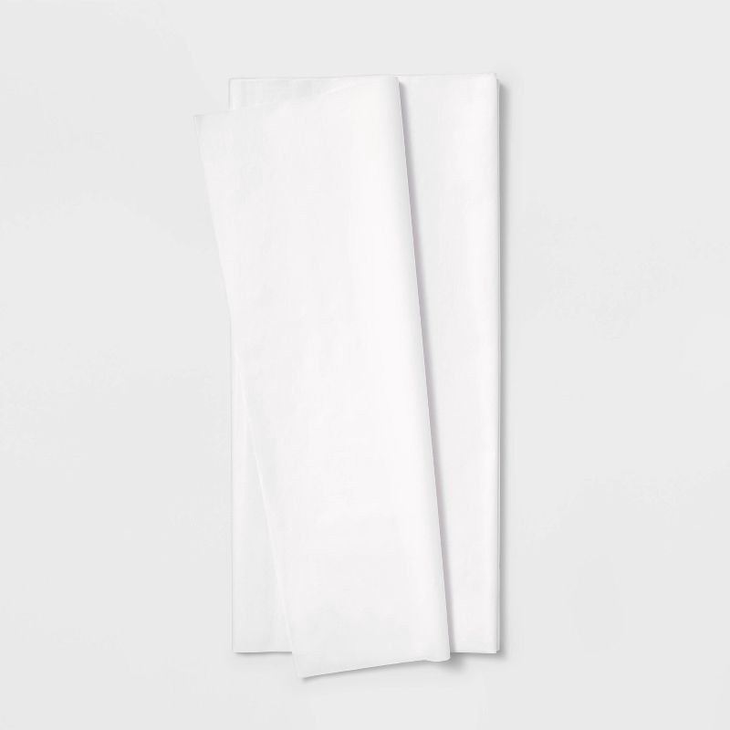 slide 1 of 3, 50ct White Banded Tissues - Spritz™, 50 ct