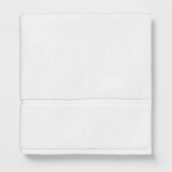 Spa Plush Oversized Bath Towel White - Threshold™: 100% Cotton, Heavyweight 550-800 GSM, Terry, OEKO-TEX Certified