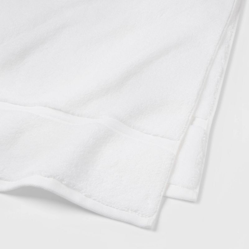 slide 3 of 4, Spa Plush Bath Towel White - Threshold™: Heavyweight Cotton, Terry Construction, OEKO-TEX Certified, 1 ct
