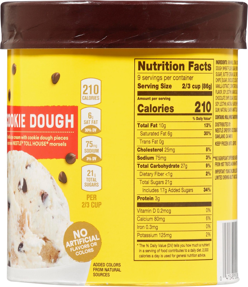 slide 8 of 9, Nestlé Toll House Cookie Dough Frozen Dairy Dessert 1.5 qt, 1.5 qt