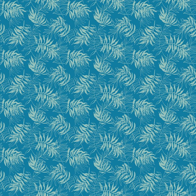 slide 5 of 5, 6.5'x5.8' Round Outdoor Patio Beach Umbrella Palm Green - Sun Squad™, 1 ct