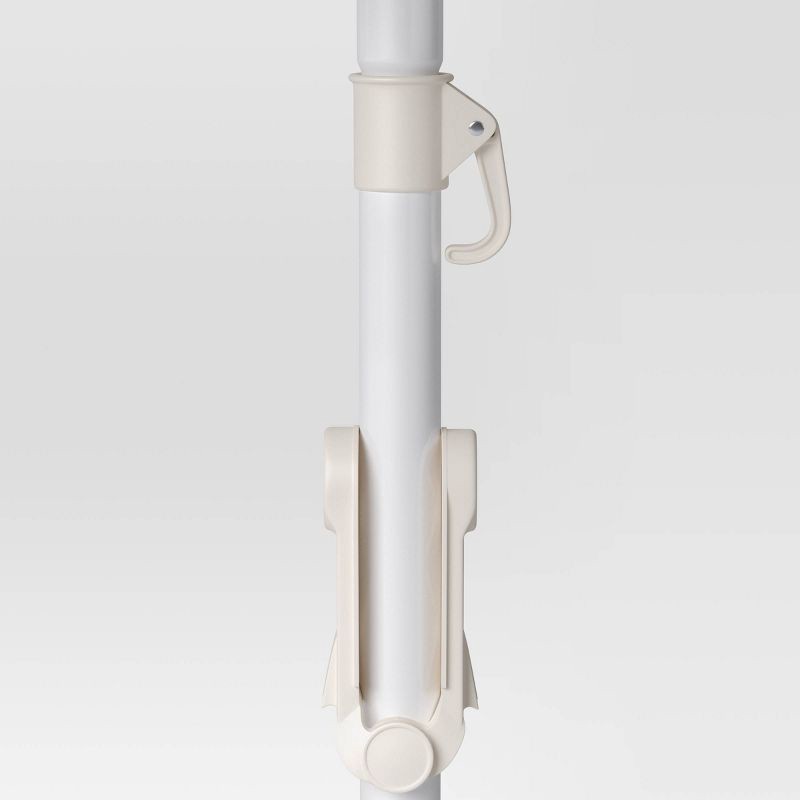 slide 4 of 4, 6.5'x6.5' Round Outdoor Patio Beach Umbrella Blue - Sun Squad™, 1 ct