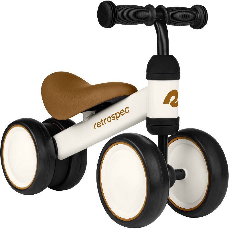 slide 2 of 3, Retrospec Bicycles Cricket Mini 6" Kids' Balance Bike - Eggshell: Adjustable Handlebar & Seat, Steel Frame, 12-24 Months, 1 ct