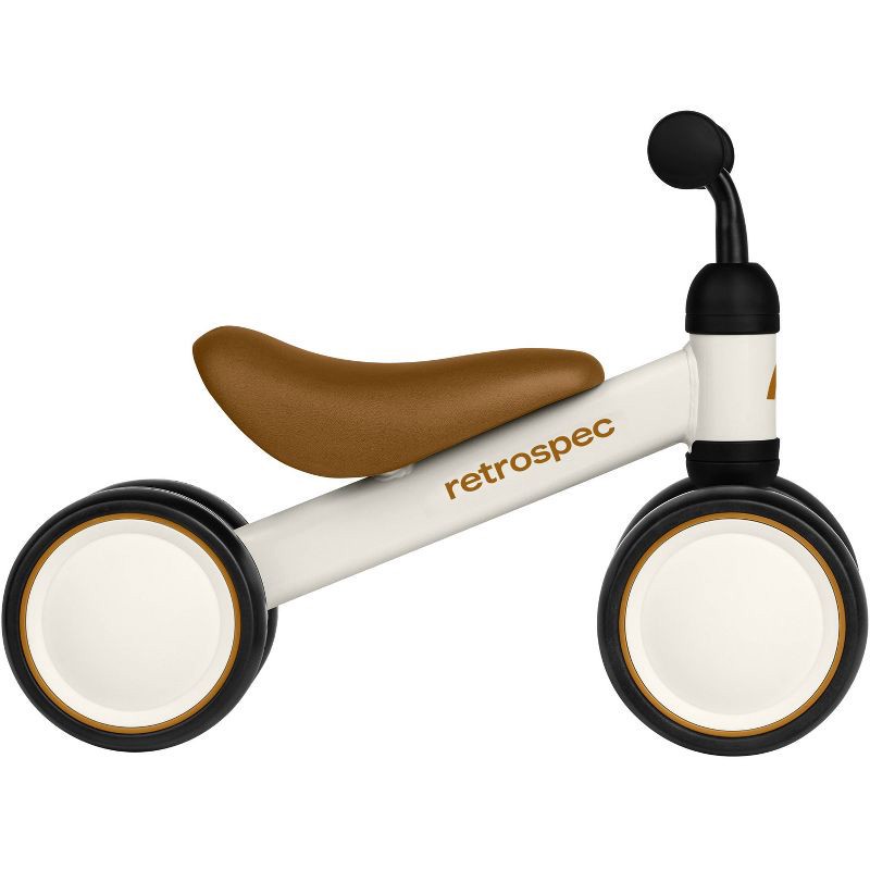 slide 1 of 3, Retrospec Bicycles Cricket Mini 6" Kids' Balance Bike - Eggshell: Adjustable Handlebar & Seat, Steel Frame, 12-24 Months, 1 ct