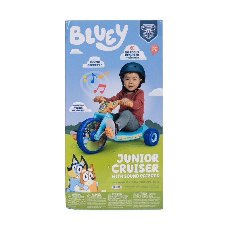 slide 2 of 7, Bluey 10" Fly Wheel Kids' Tricycle with Electronic Sound, 1 ct