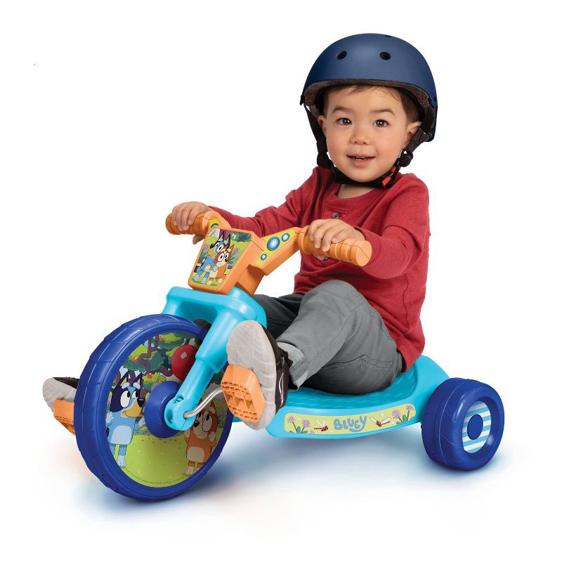 slide 3 of 7, Bluey 10" Fly Wheel Kids' Tricycle with Electronic Sound, 1 ct