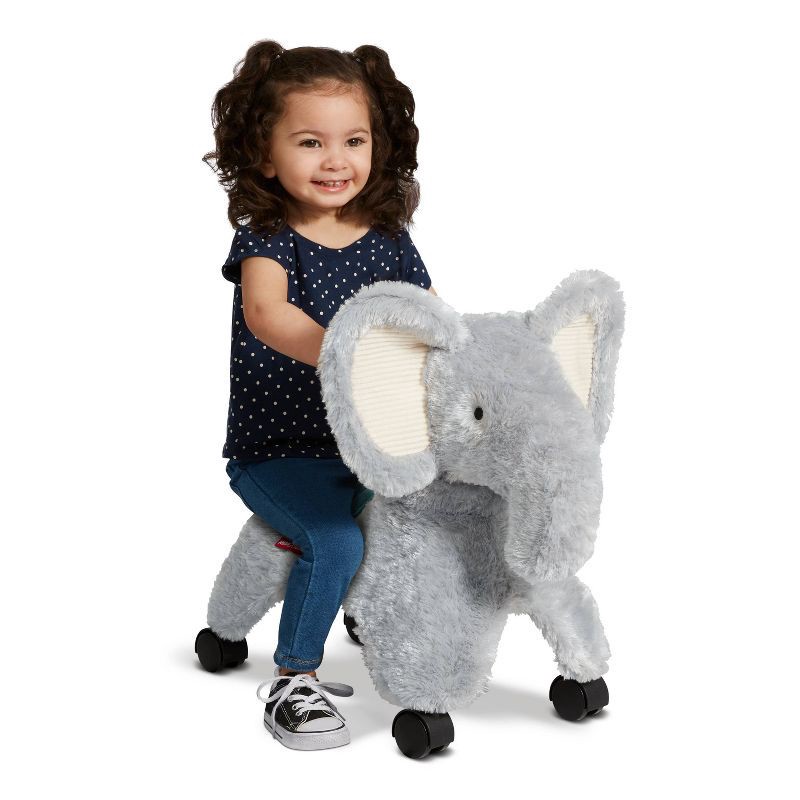 slide 2 of 8, Radio Flyer Ellie the Rolling Elephant Ride-On: Steel & Plastic Toddler Toy, 42 lb Capacity, 42 lb