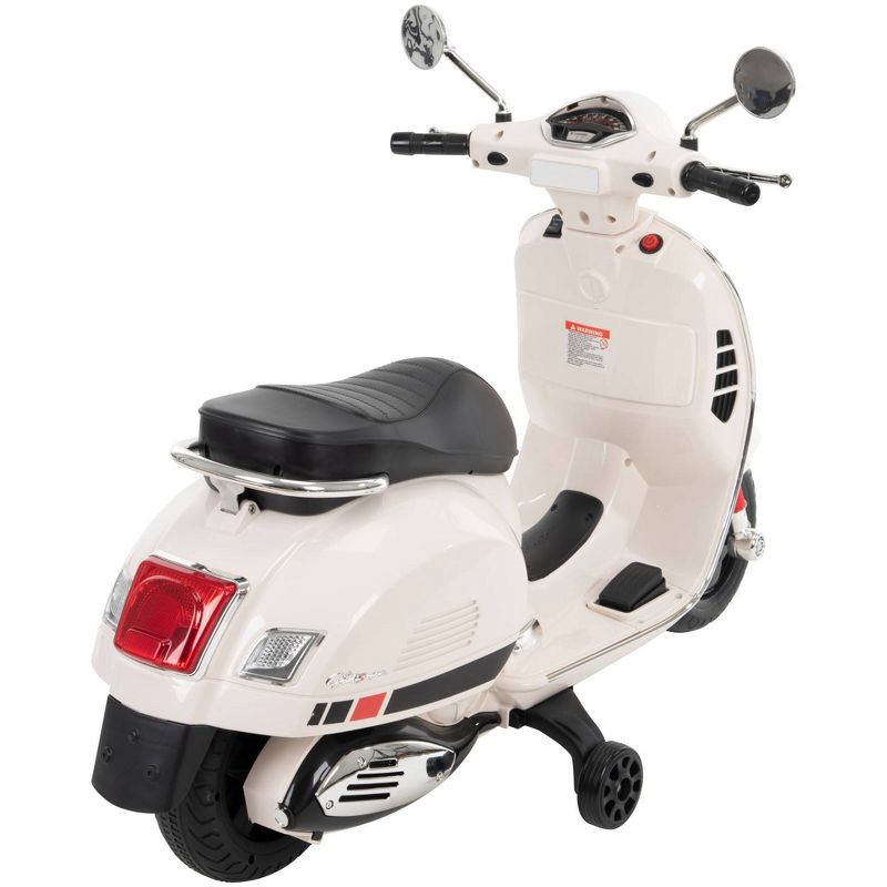 slide 2 of 8, Huffy 6V Vespa 801 Ride-On Scooter - White, 1 ct
